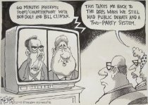 60 Minutes presents point/counterpoint with Bob Dole and Bill Clinton